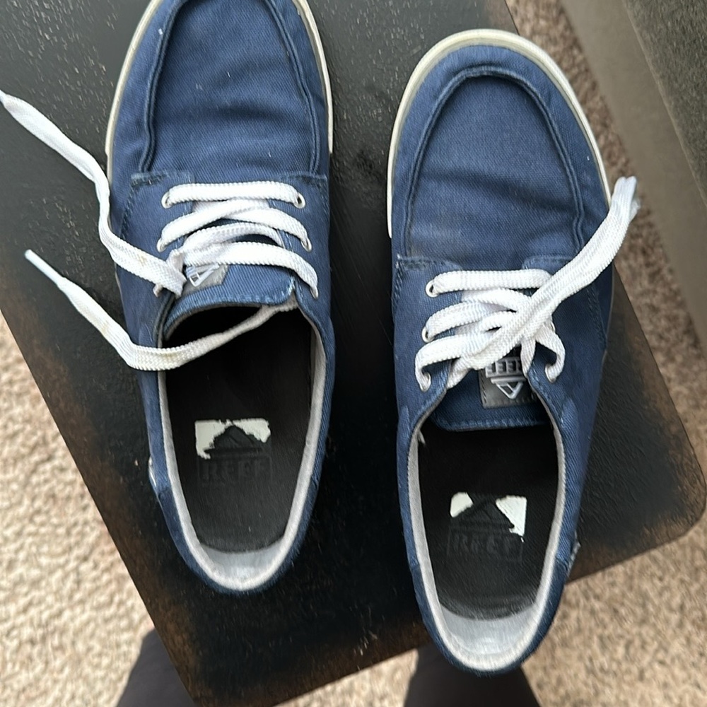 Kids REEF Deckhand 3 Navy Size 7 Medium Width